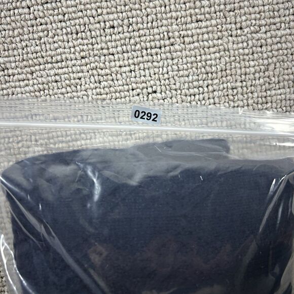 The Mens Store Cashmere Sweater Large Navy Cable Knit Crewneck Bloomingdales - Picture 9 of 9